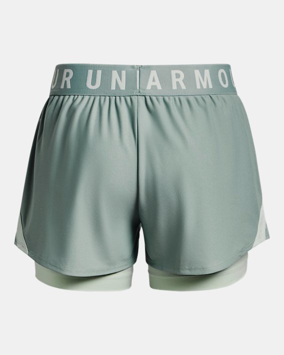 Women's UA Play Up 2-in-1 Shorts, Gray, pdpMainDesktop image number 5